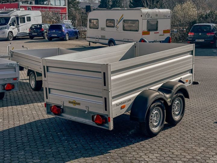 Tieflader L - 2000kg - 2,5 x 1,3 m mit Bordwandaufsatz